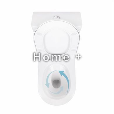 Унитаз-моноблок напольный Qtap Swan Ultra Quiet безободковый с сиденьем Soft-Close WHITE QT16226080AW SD00052582 фото