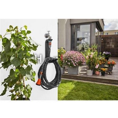 Набір шланг GARDENA Liano садовий текстильний 13 мм (1/2") 15 м з тримачем TapFix 18595-20.000.00 фото