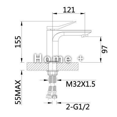 Смеситель для раковины Qtap Presto QTPRE270CRW45576 Chrome/White SD00051700 фото