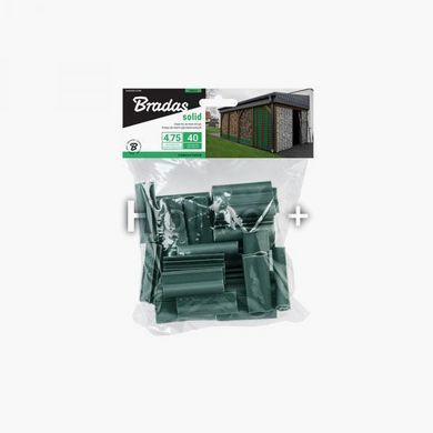 Кліпси для огорожих стрічок SOLID, зелені, 4,75 см, 40 шт., TOBKS4740GR 1774718828 фото