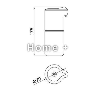 Дозатор для рідкого мила пінний Qtap Pohodli автоматичний 4,5V QT144WH42925 White (Autod&aacute;vkova&ccedil;) SD00049039 фото