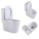 Унітаз-моноблок підлоговий Qtap Swan Ultra Quiet безобідковий із сидінням Soft-Close WHITE QT16226080AW