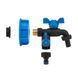 Набор IBC S60x6, кран BLACK RAVEN, РЗ 2x3/4'', NYLON/BRASS для шланга 5/8", 1/2", ниппель, для еврокуба