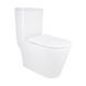 Унитаз-моноблок напольный Qtap Swan Ultra Quiet безободковый с сиденьем Soft-Close WHITE QT16226080AW
