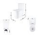 Унитаз-моноблок напольный Qtap Swan Ultra Quiet безободковый с сиденьем Soft-Close WHITE QT16226080AW