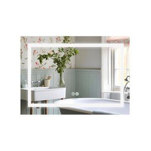 Дзеркало Lidz Kubis 800х600 з LED-підсвіткою Touch, з антизапотіванням, з диммером, рег. яскравості LD78LF9047400 SD00053524 фото