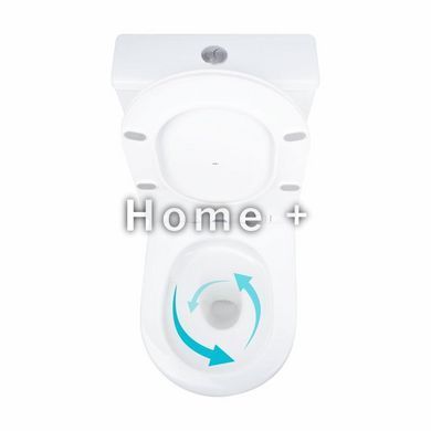 Унітаз підлоговий Qtap Vlasta Ultra Quiet безобідковий із сидінням Soft-close WHITE QT28228300W SD00052619 фото