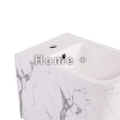 Комплект Qtap Tern Marble 3 в 1: унітаз підвісний Ultra Quiet + біде підвісне + раковина накладна QTTERMR49164 SD00055288 фото