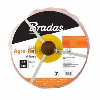 Шланг плоский AGRO-FLAT PE W.P.4 &ndash; 2&rdquo; &ndash; 100м, ORANGE, WAF4B200100 1354291209 фото
