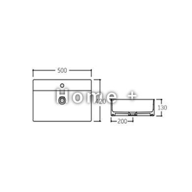 Раковина Qtap Nando LT 500х420х120 Matt black QT12112173SMBMBN SD00052920 фото