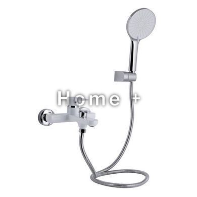 Змішувач для ванни Qtap Jay (з душовим гарнітуром) QTJAY259CRW45553 Chrome/White SD00051677 фото