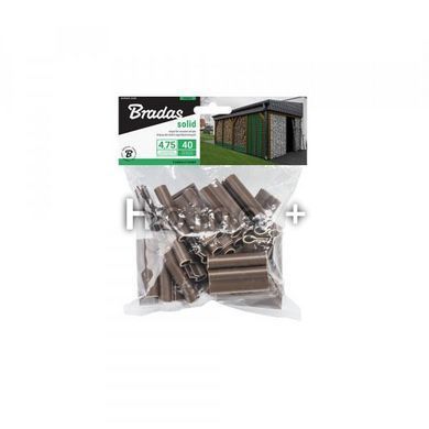 Кліпси для огорожих стрічок SOLID, коричневі, 4,75 см, 40 шт., TOBKS4740BR 1774718829 фото