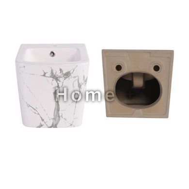 Комплект Qtap Tern Marble 3 в 1: унітаз підвісний Ultra Quiet + біде підвісне + раковина накладна QTTERMR49164 SD00055288 фото
