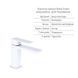 Акционный набор Qtap: Смеситель для раковины QTGEM270CRW45675 Chrome/White + Смеситель для ванны (c душевым гарнитуром)