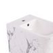Комплект Qtap Tern Marble 3 в 1: унітаз підвісний Ultra Quiet + біде підвісне + раковина накладна QTTERMR49164