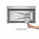 Lidz Handmade H7545 Мийка для кухні інтегрована Decor Honeycomb 3,0/1,0 мм LDH7545DEC48372