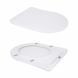Унітаз підлоговий Qtap Vlasta Ultra Quiet безобідковий із сидінням Soft-close WHITE QT28228300W