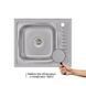 Кухонная мойка Brinex 6050-L 0,6 мм Satin (BRIN6050LSAT06)