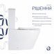 Унітаз підлоговий Qtap Vlasta Ultra Quiet безобідковий із сидінням Soft-close WHITE QT28228300W