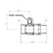 Кран шаровой "Американка" SD Forte 1" 1/4 прямой SF220W32