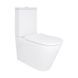 Унітаз підлоговий Qtap Vlasta Ultra Quiet безобідковий із сидінням Soft-close WHITE QT28228300W