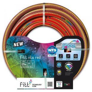 Шланг для поливу, шестишаровий NTS RED, 3/4", 50м, NTSRD3/450 Польща 1577245118 фото