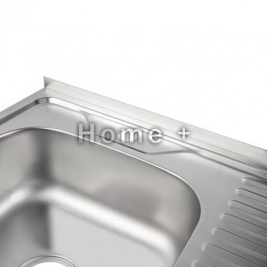 Кухонная мойка Brinex 6060-L 0,6 мм Satin (BRIN6060LSAT06) SD00054106 фото