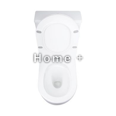 Унітаз підлоговий Qtap Grand Ultra Quiet безобідковий із сидінням Soft-close WHITE QT26228301W SD00052620 фото