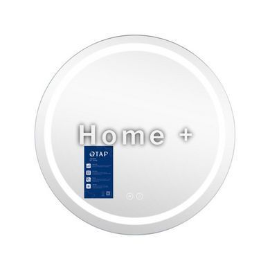 Дзеркало Qtap Mideya 600х600 (DC-F803 з LED-підсвіткою й антизапотіванням) QT2078F803W SD00034656 фото