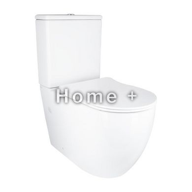 Унітаз підлоговий Qtap Grand Ultra Quiet безобідковий із сидінням Soft-close WHITE QT26228301W SD00052620 фото