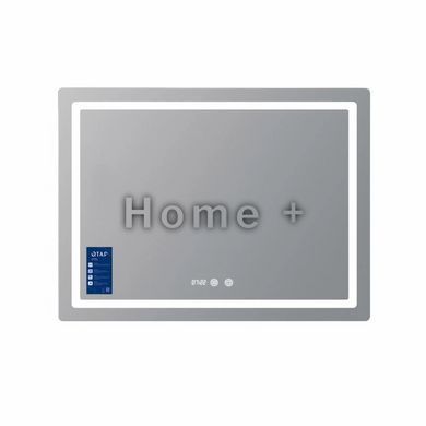 Дзеркало Qtap Mideya (MI2) 800х600 з годинником, з LED-підсвіткою Touch, з антизапотіванням, димером, регумр. яскравості QTMID8006 SD00055389 фото
