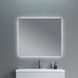 Дзеркало Qtap Taurus (TA2) 800&times;600 мм з LED-підсвіткою Touch, з антизапотіванням, з димером, темп. кольору (3000-6500K)