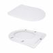 Унитаз напольный Qtap Grand Ultra Quiet безободковый с сиденьем Soft-close WHITE QT26228301W