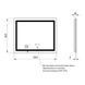 Дзеркало Qtap Mideya 1000x800 (DC-F614) з LED-підсвіткою й антизапотіванням QT2078F614W