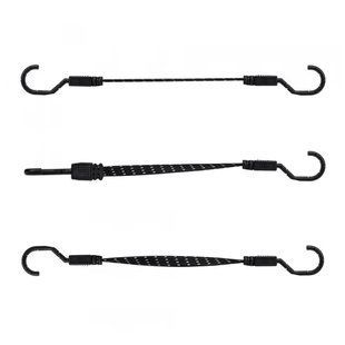 Гумка еластична FLAT BUNGEE CORD HOOK чорний 1.8 х 60 см &mdash; 2 шт., у блістері, BCH5-18060BC-B 1608493119 фото