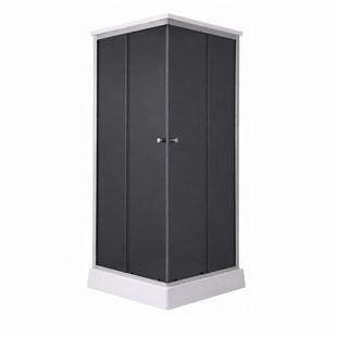 Душовий бокс Lidz Kubis SB90x90.SAT.LOW.GR, скло тоноване 4 мм SD00055514 фото