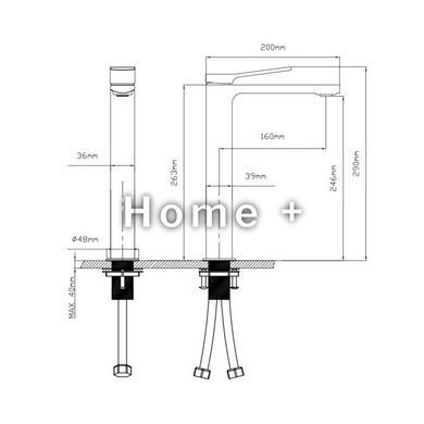Змішувач для раковини Qtap Slavonice 10H42103C SD00042906 фото
