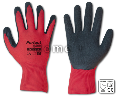 Рукавиці захисні PERFECT GRIP RED латекс, розмір 10, RWPGRD10