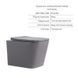 Комплект Qtap Tern Stone grey 3 в 1: унитаз подвесной Ultra Quiet + биде подвесное + раковина накладная QTTERSG49162