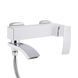 Смеситель для ванны Qtap Swan Cascada с поворотным изливом (c душевым гарнитуром) QTSWA260CRW45569
