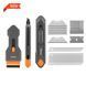 Набор ножей со скребком и сменными лезвиями, 3 шт., DIY-KN191809/SET2B