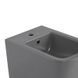 Комплект Qtap Tern Stone grey 3 в 1: унитаз подвесной Ultra Quiet + биде подвесное + раковина накладная QTTERSG49162