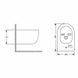 Биде подвесное Qtap Taurus 485&times;360&times;295 мм, White QTTAU28W49117