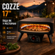 Мультифункциональная газовая печ для пиццы COZZE 17" CLASSIC ROTATE,BLACK EDITION