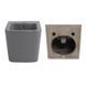 Комплект Qtap Tern Stone grey 3 в 1: унитаз подвесной Ultra Quiet + биде подвесное + раковина накладная QTTERSG49162