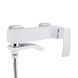 Смеситель для ванны Qtap Swan Cascada с поворотным изливом (c душевым гарнитуром) QTSWA260CRW45569