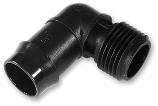 З'єднувач-коліно для трубки 19 мм. РН 1/2", DSA-4219 1354277069 фото