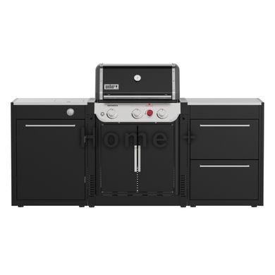 BBQK3 Вбудована кухня Weber (без грилю, кухня включає два блоки з шафками з адаптацією під боковий пальник грилю Genesis) 1500630 фото