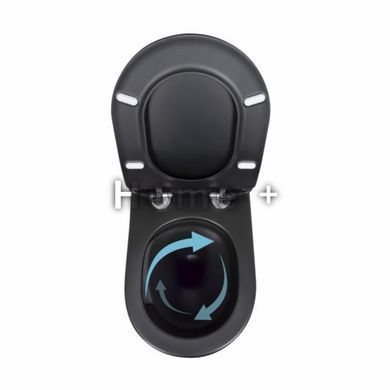 Унітаз підвісний Qtap Taurus безобідковий із сидінням Soft-close QT2433084EUQMB SD00051553 фото