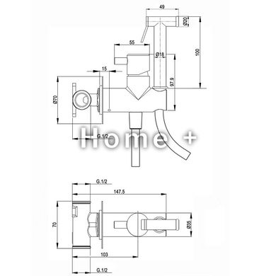 CV50795640 ART гигиенический душ, черный матовый 2024643477 фото